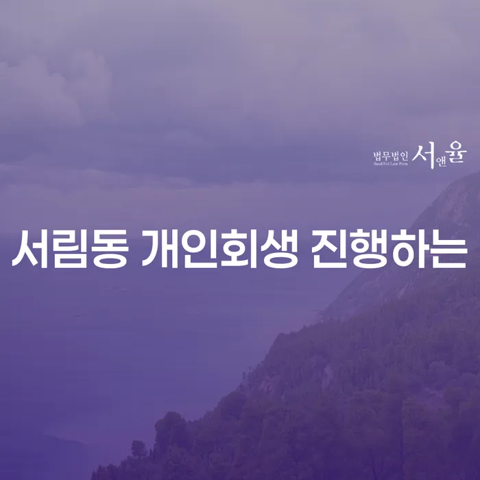 서림동 개인회생 진행하는