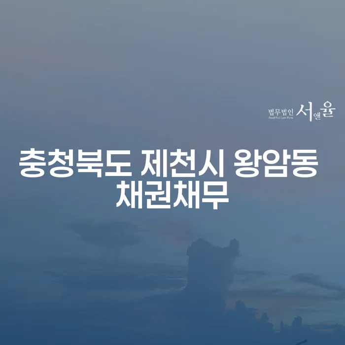 충청북도 제천시 왕암동에서 채권채무 문제를 해결하는 방법은 무엇인가요?